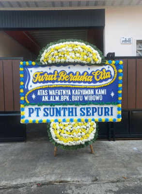 Papan Bunga Duka di Gondangwinangun